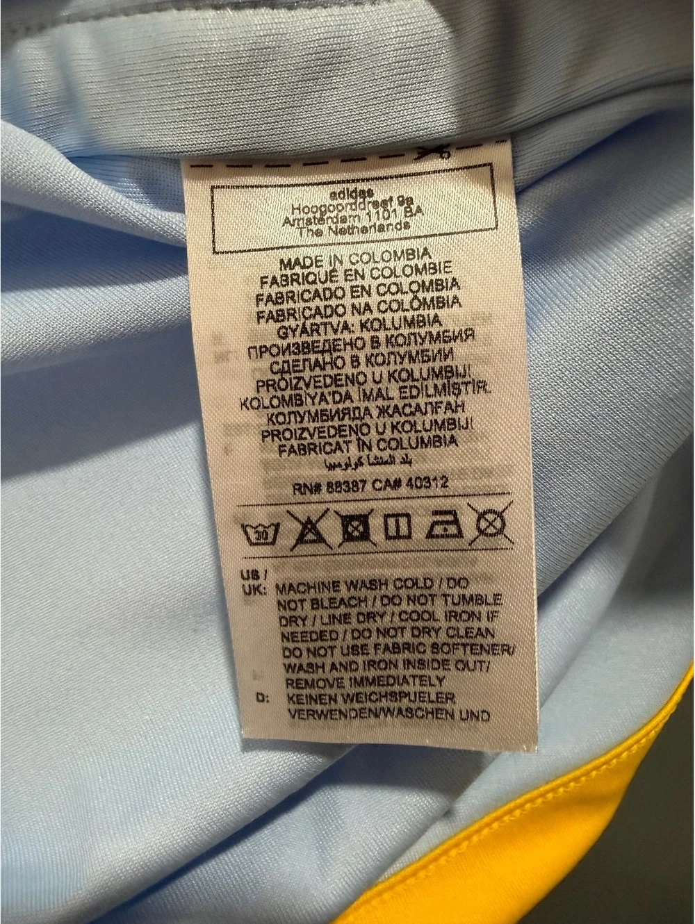 Adidas Atlanta United FC Resurgens Kit Soccer Jersey Mens M Light Blue Slim Fit